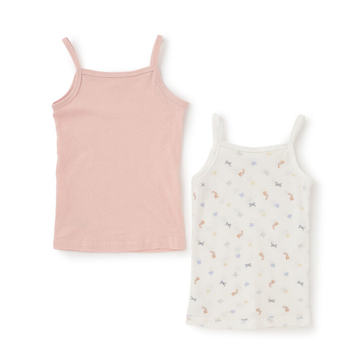 [Weak Acidity] Mesh Camisole Undershirts 2-Pack,Lavender, medium image number 1