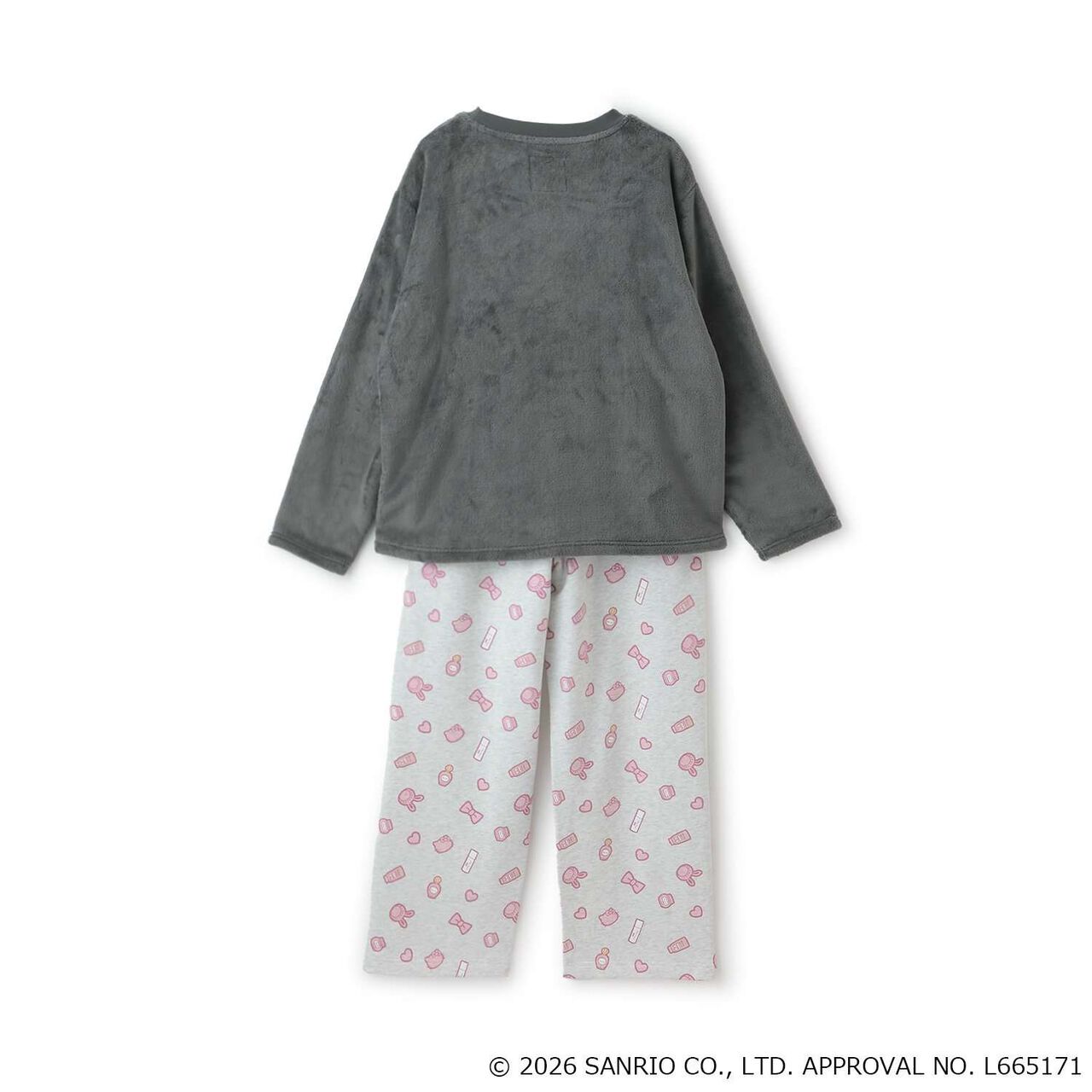Hello Kitty x Berie-chan Loungewear,Charcoal gray, large image number 1