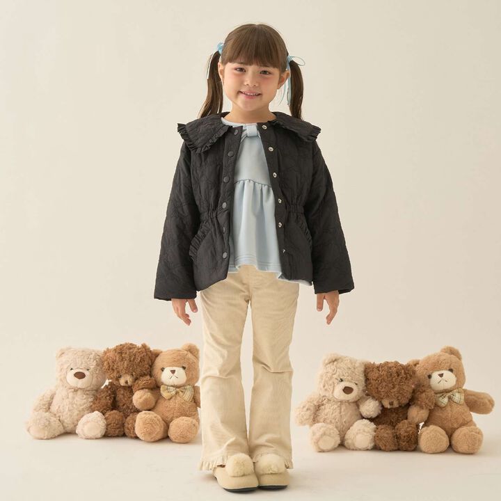 Lycee Mine Ballet Series Mid-Length Ribbon Quilted Jacket,Ivory, medium image number 33