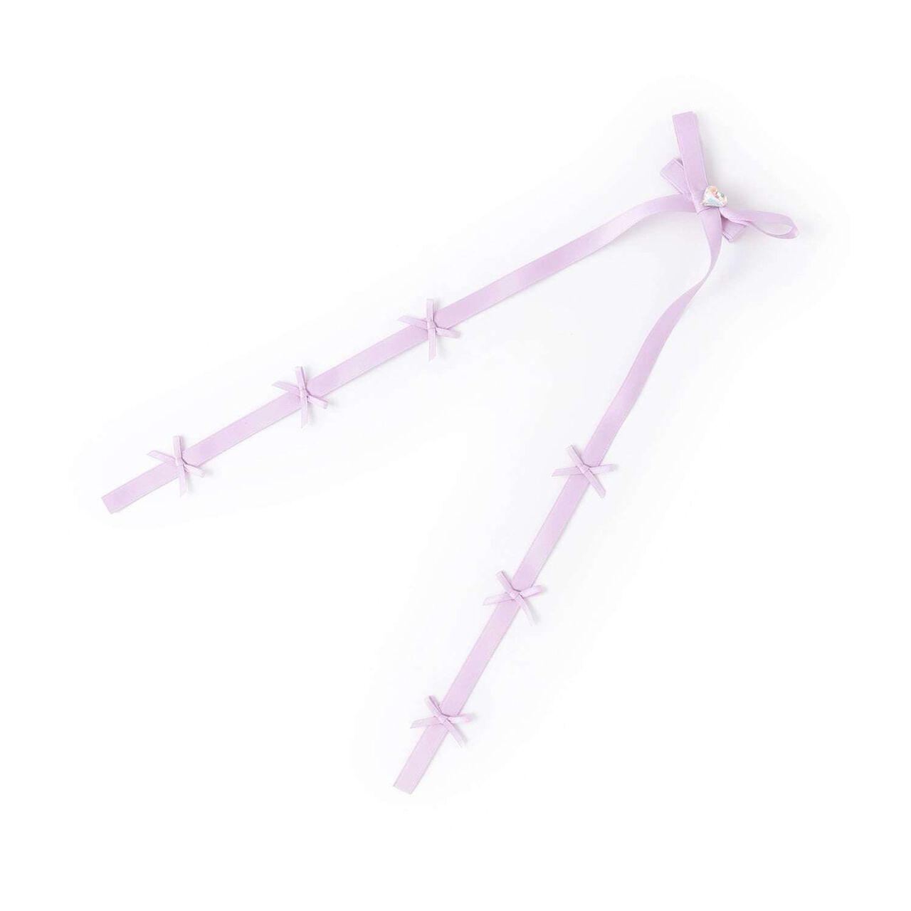 Chibi Chibi Ribbon Long Ribbon Hair Clip,Black, large image number 2