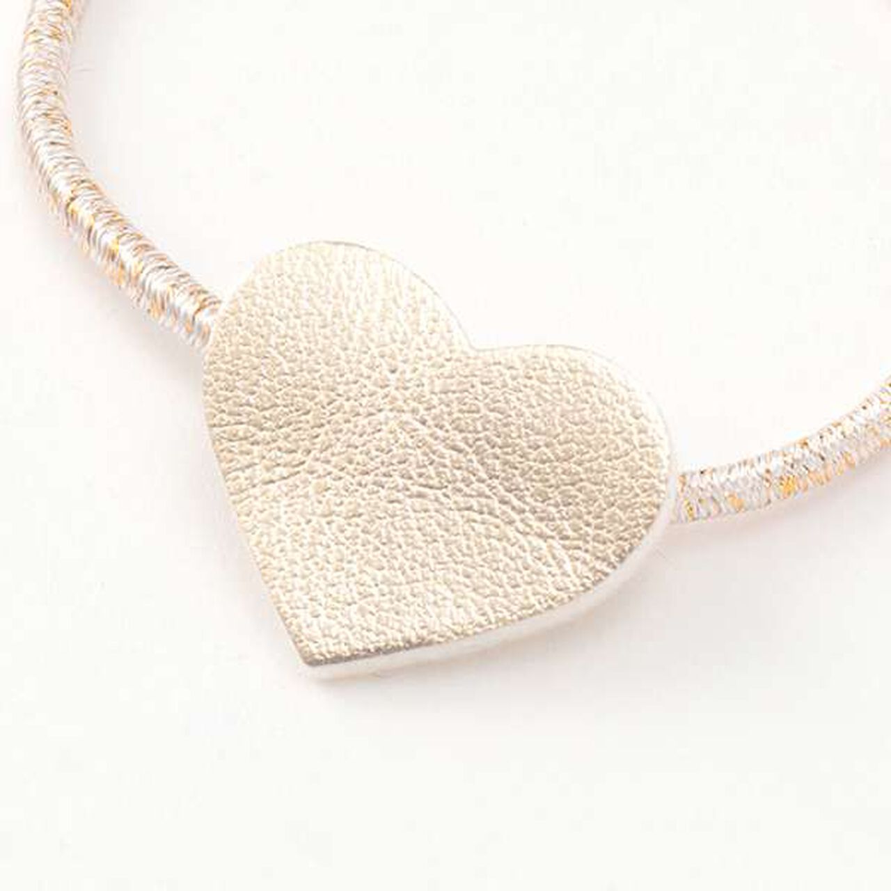 Heart Hair Tie,Gold, large image number 2