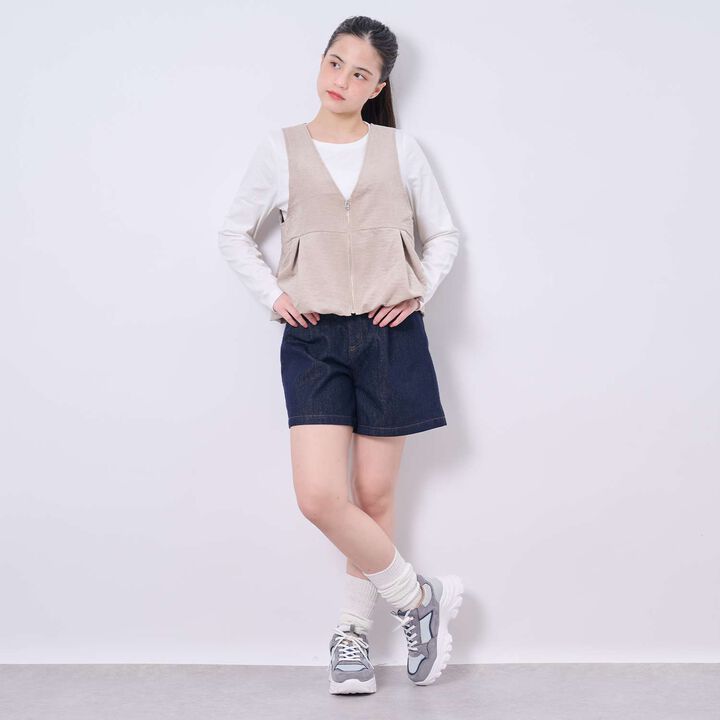 [AMI] Balloon Vest × Long Sleeve T-Shirt Set,Beige, medium image number 17
