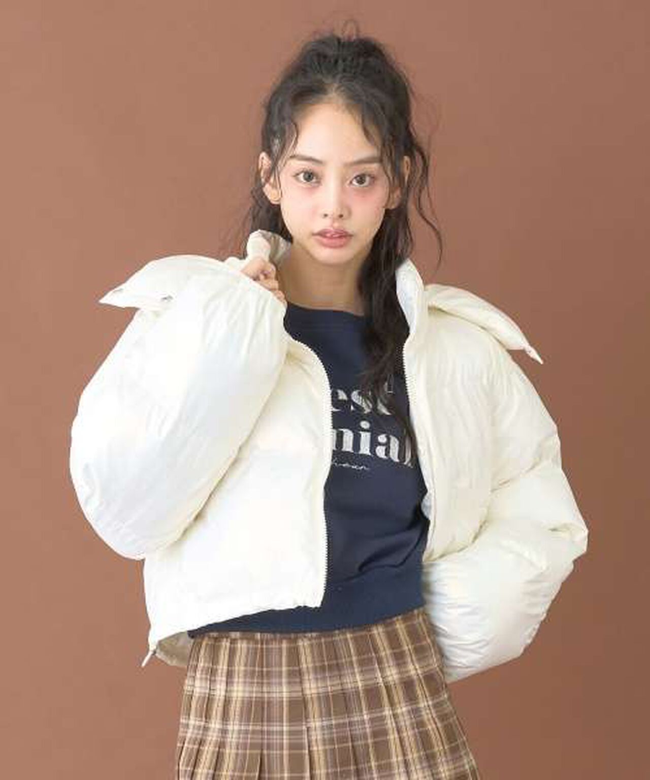 Assorted Padded Jacket [Korean Fashion],Purple, large image number 2