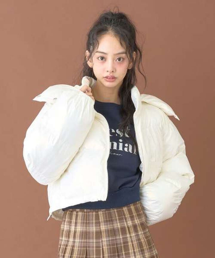 Assorted Padded Jacket [Korean Fashion],Purple, medium image number 2