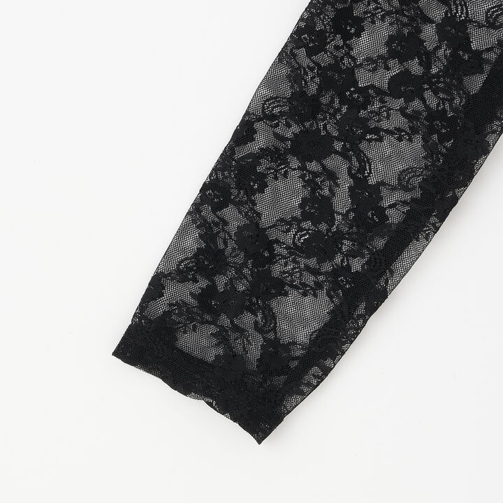 Lace Hoodie + Tank Top Set,Black, medium image number 6