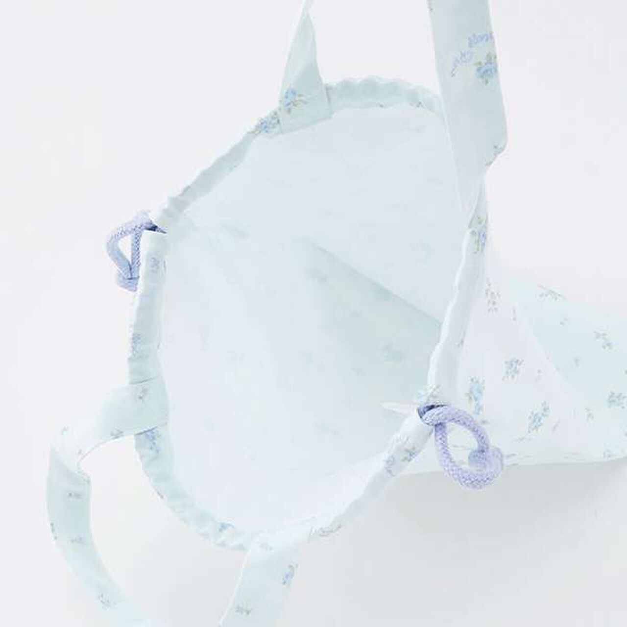 Small Floral Pattern Gym and Lunch Bag Set,Light blue, large image number 5