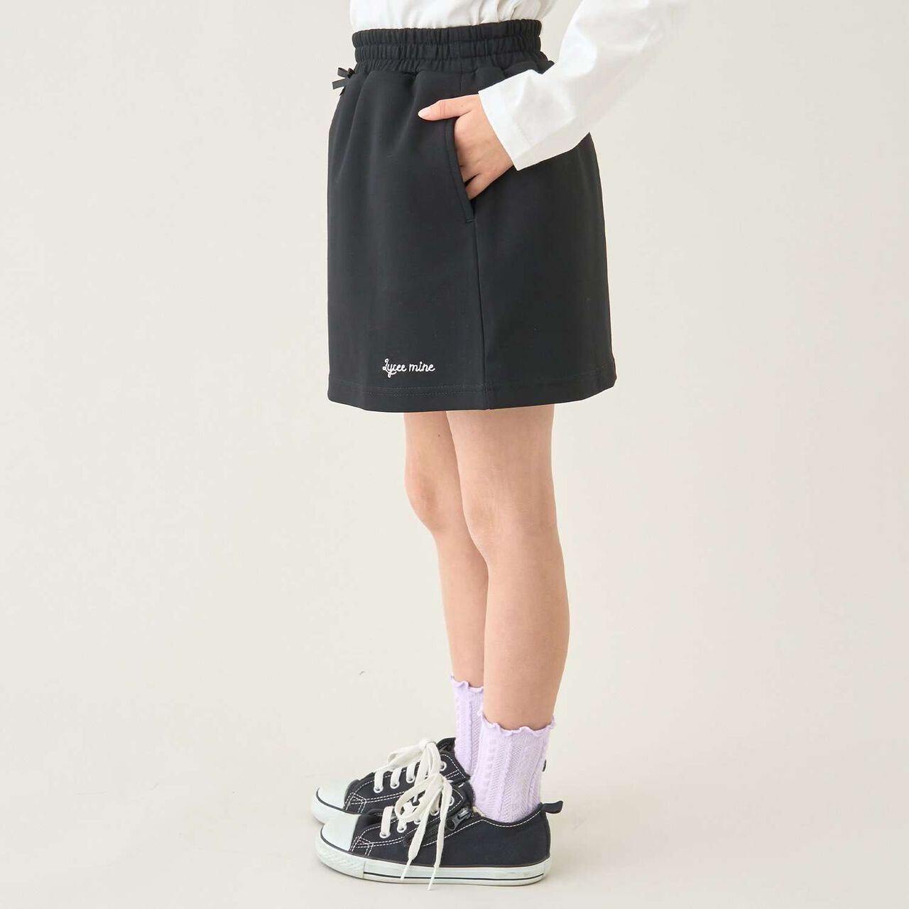 [School-Ready] Puff Sweat Skirt (with Shorts),Ivory, large image number 24
