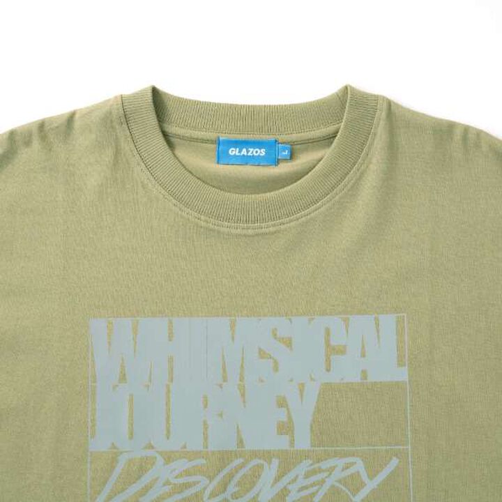 Big Short Sleeve T-Shirt with Reflective Print on Front,White, medium image number 6