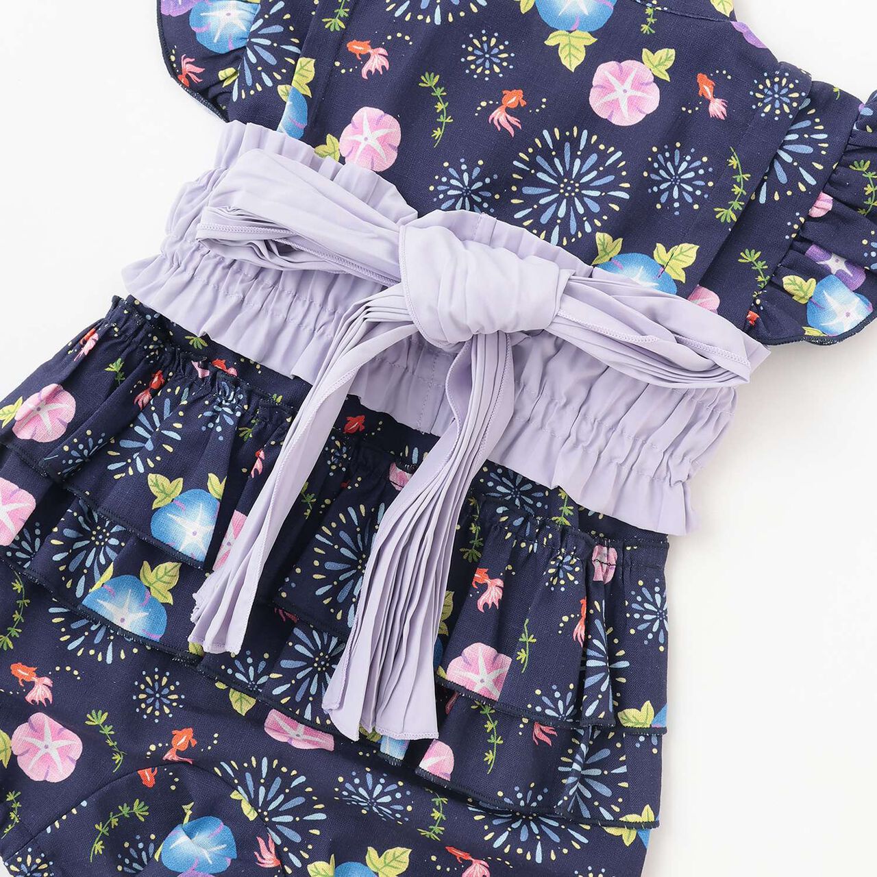 [Web Exclusive] Baby GIRLS Jinbei Set,Navy, large image number 15