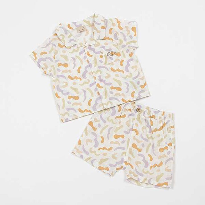 [Link] Cool Touch] Pattern Outfit Set (Baby Size),Multi color, medium image number 0
