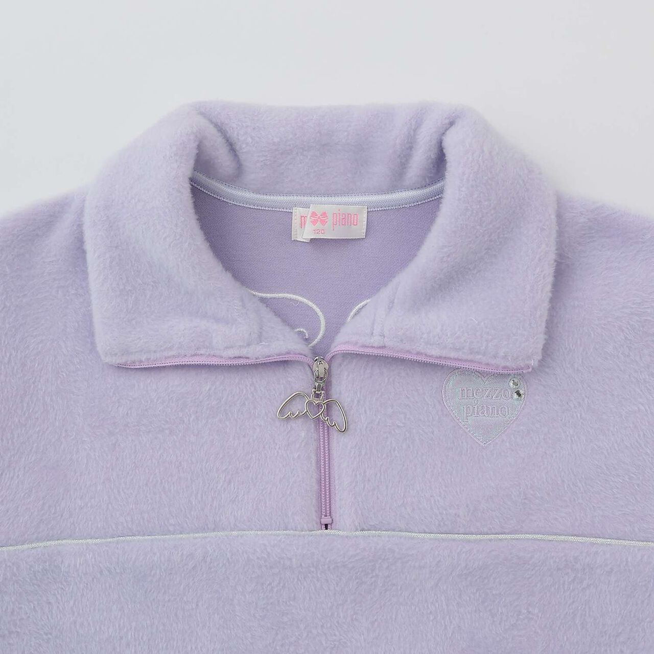 [Popular Item Restocked] [Not Available at Physical Stores] Lame Piping Half-Zip Pullover,Lavender, large image number 2