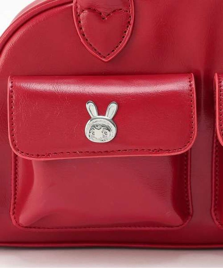 Berie-chan Ribbon Boston Bag,Red, medium image number 7