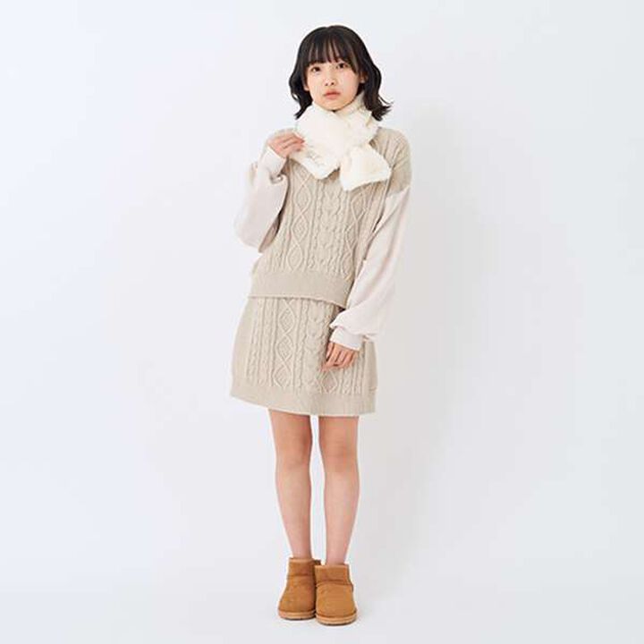 Faux Fur Scarf,Pink, medium image number 6