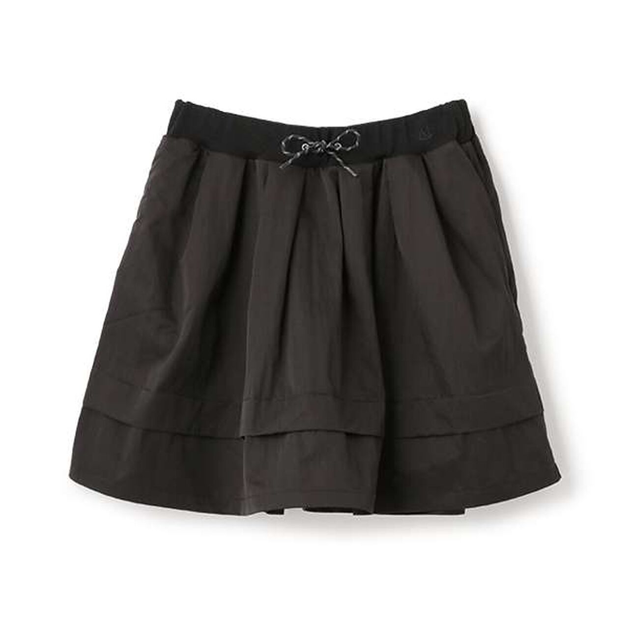 [AMI] Water-Repellent Waist Rib Hem Tuck Skirt,Olive, large image number 15