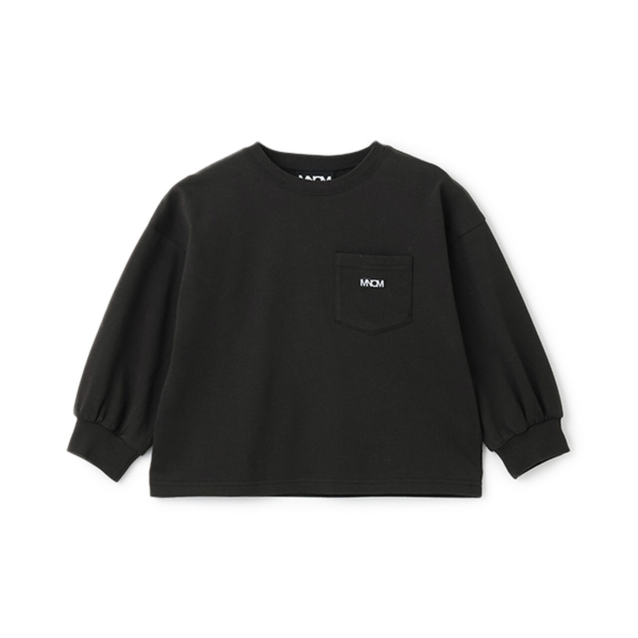 [MNCM] [Coordinatable Setup] Comfortable Jersey Fabric Pocket Big T-Shirt,Black, large image number 1