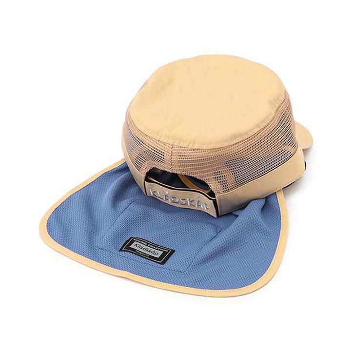 Train Embroidery Mesh Work Cap,Beige, medium image number 3