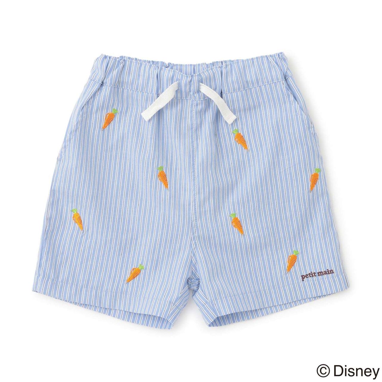 [Zootopia] Embroidered Half Pants,Sax blue, large image number 6