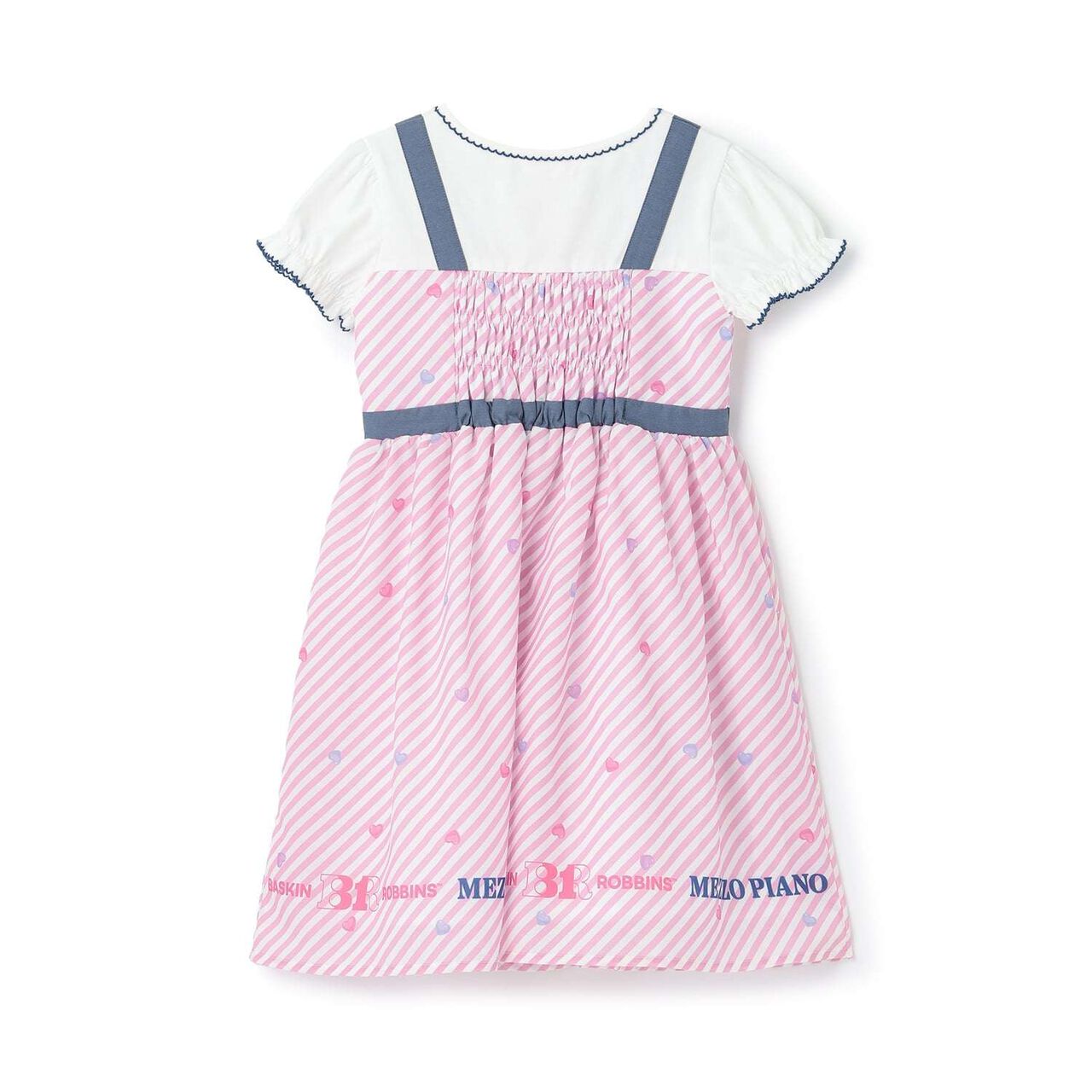 [31 Ice Cream] Docking One-Piece Dress,Red, large image number 8