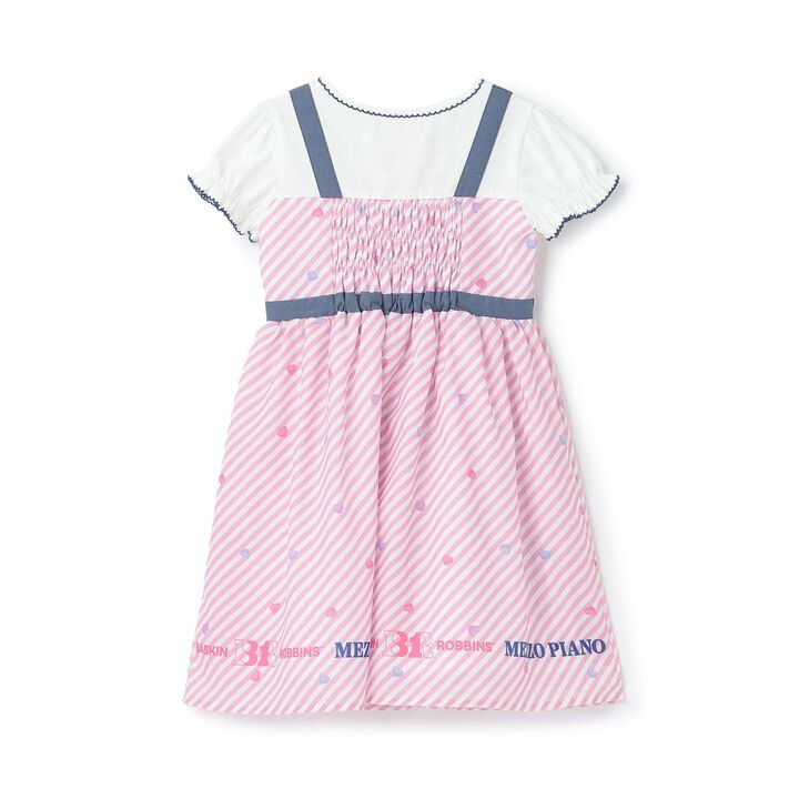 [31 Ice Cream] Docking One-Piece Dress,Red, medium image number 8