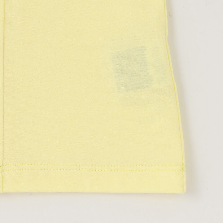 Off-Shoulder Frill T-Shirt [Cool Touch],Lemon yellow, medium image number 4
