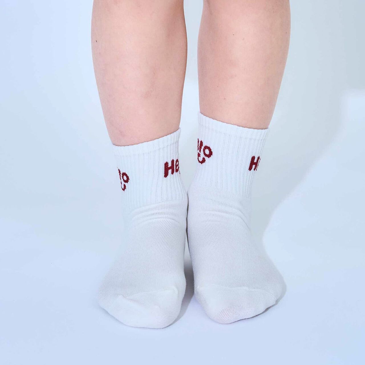 HELLO Socks [Kids] [Boys & Girls],Pearl white, large image number 6