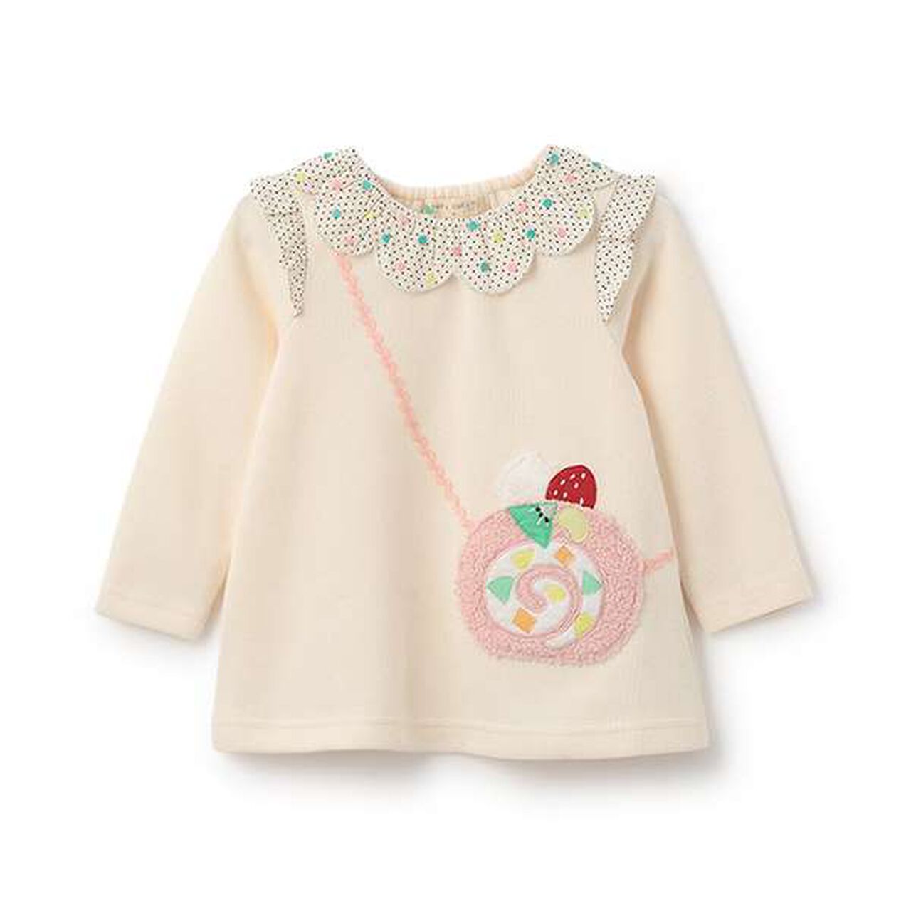 Roll Cake Small Shoulder Bag Sweatshirt,Lavender, large image number 13