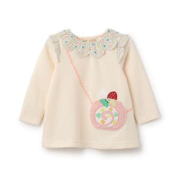 Roll Cake Small Shoulder Bag Sweatshirt,Lavender, medium image number 13
