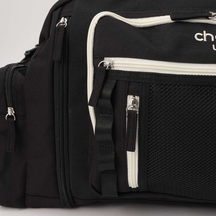 [LTXC] Mesh Pocket Expandable Boston Bag,Black, medium image number 7