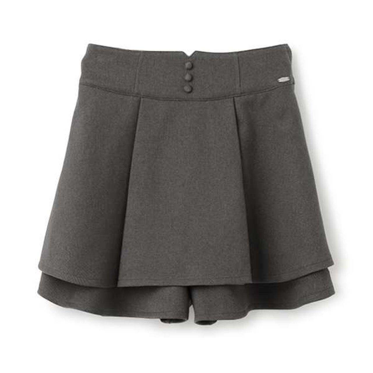 Tiered Shorts,Gray, large image number 2