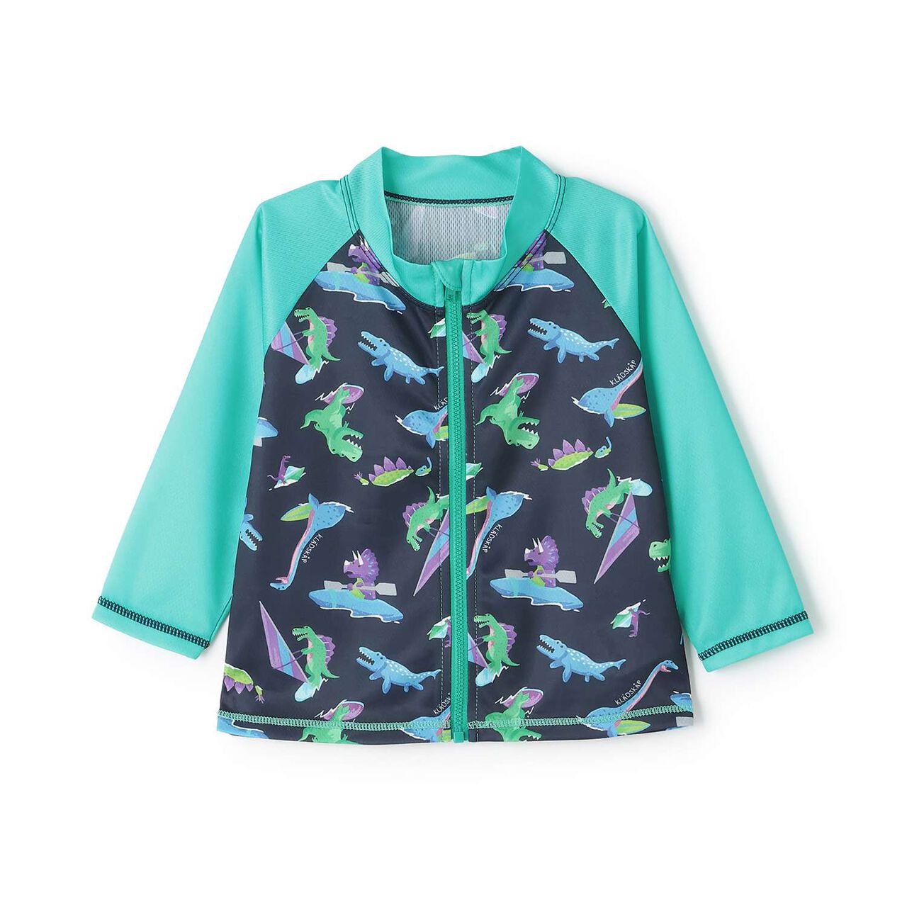 [SWIM] Dinosaur Print Long-Sleeve Rash Guard,Light khaki, large image number 5