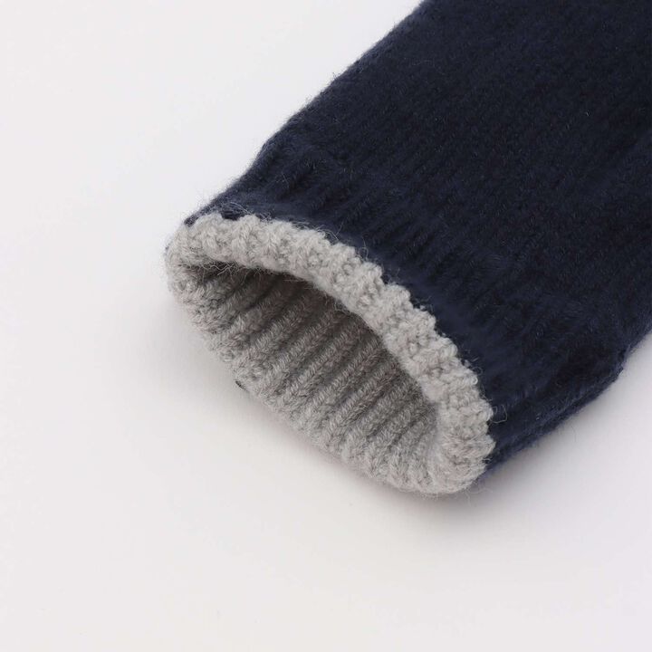 Shaggy Lined Gloves,Navy, medium image number 4