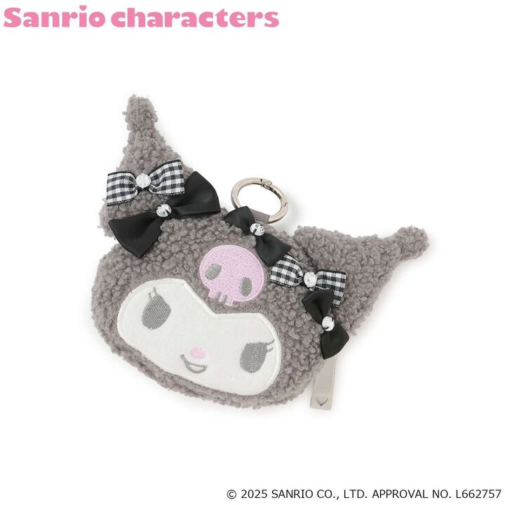 My Melody / Kuromi Ribbon Full Face Pouch,Pink, medium image number 6