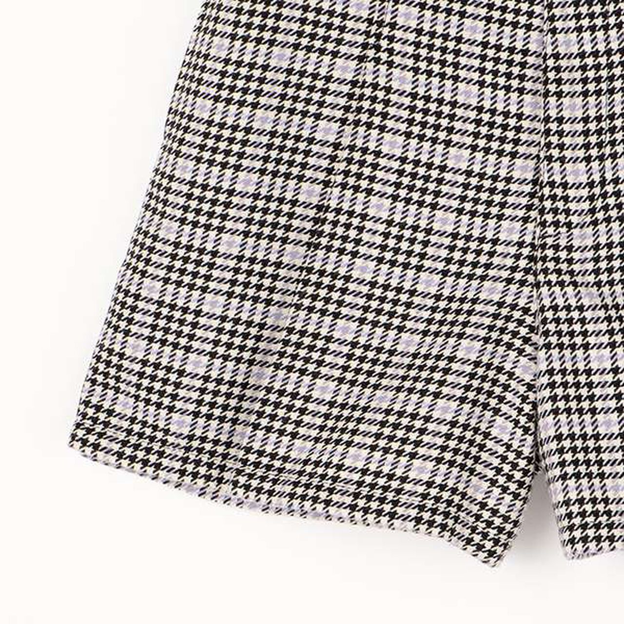 Houndstooth Shorts,Black, large image number 7