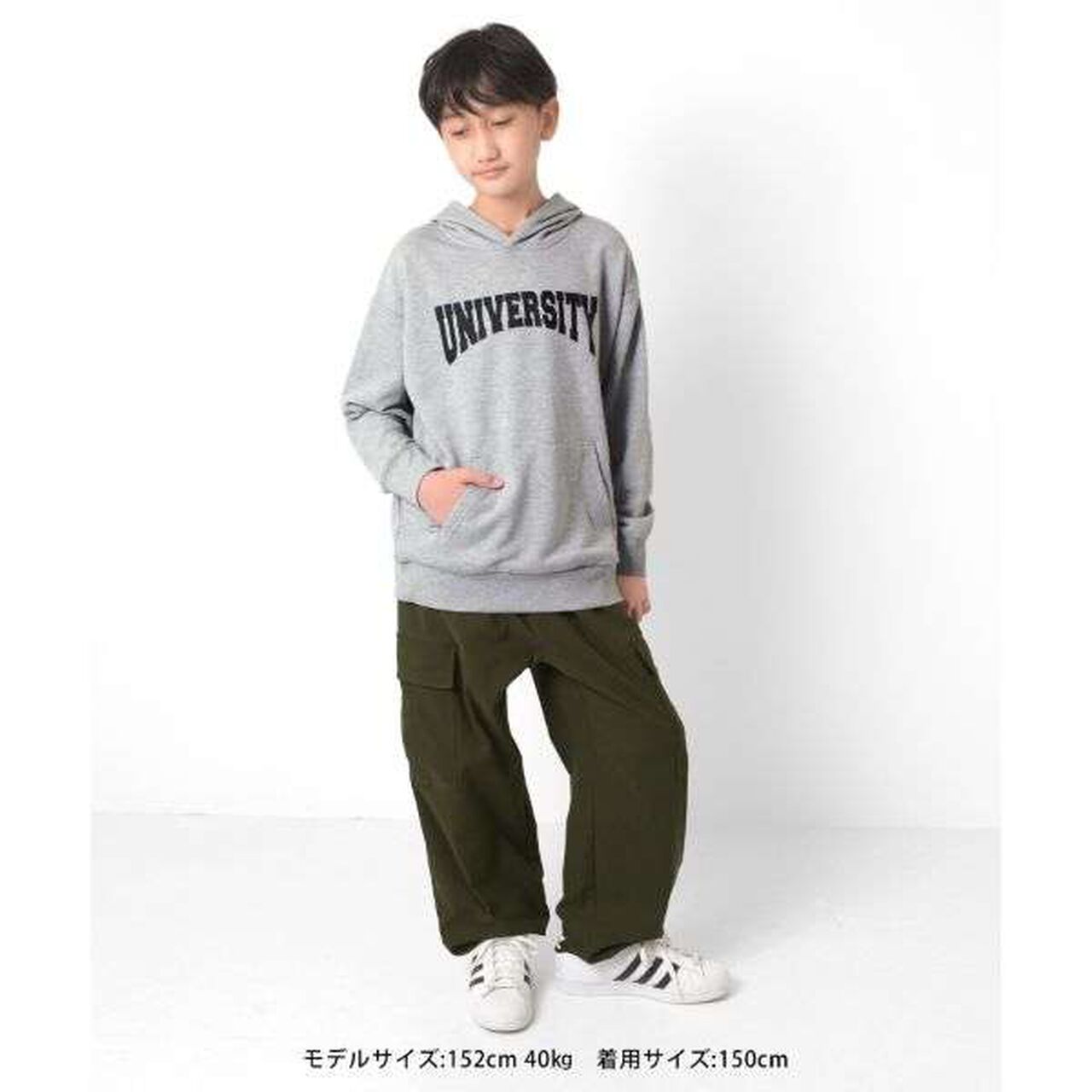 Fleece College Print Parka,Black, large image number 18