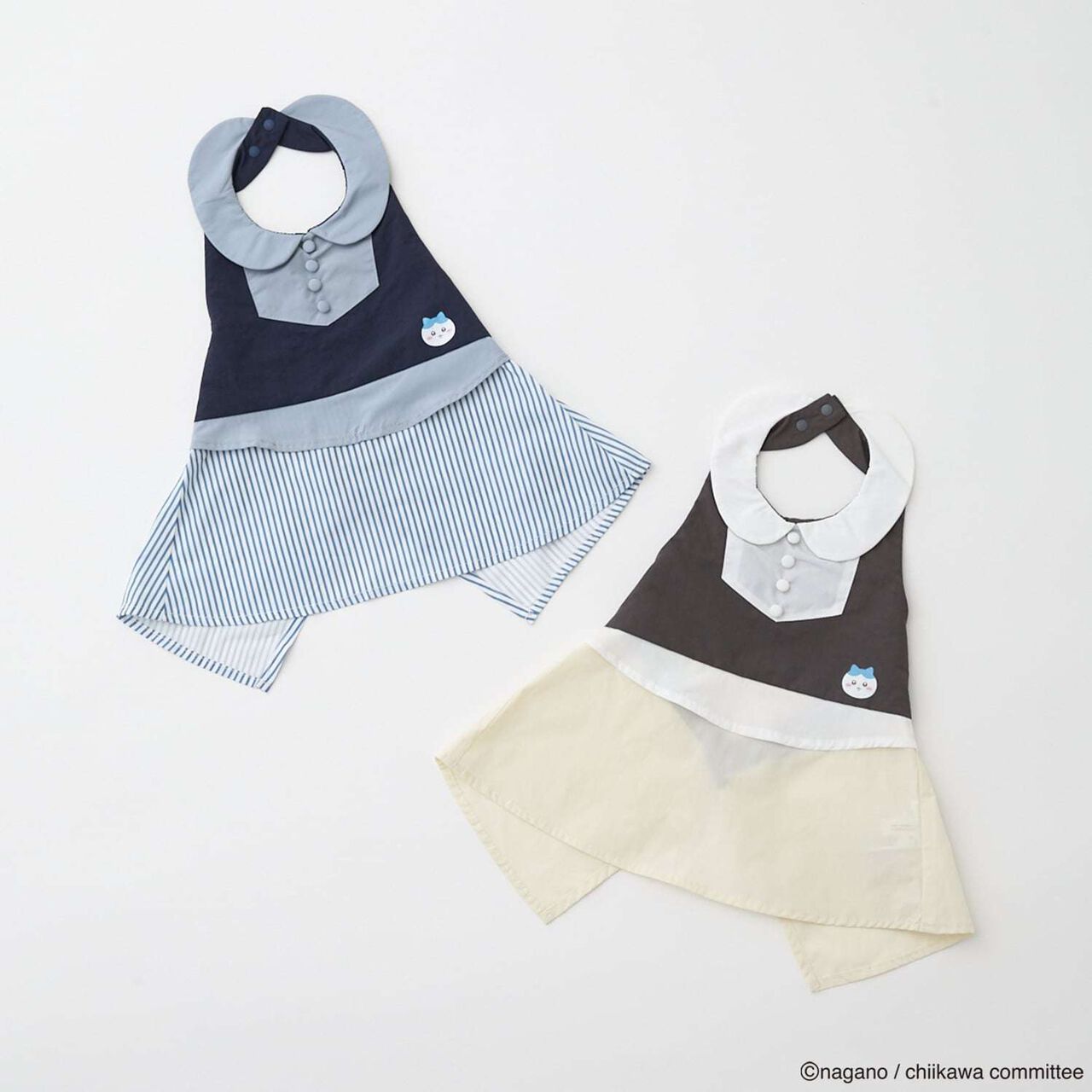 [Anime Chiikawa] Dining Apron with Collar,Light blue, large image number 8