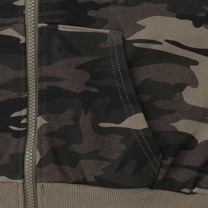 [LTXC] Fur-Trimmed Zip Hoodie,Khaki, medium image number 19