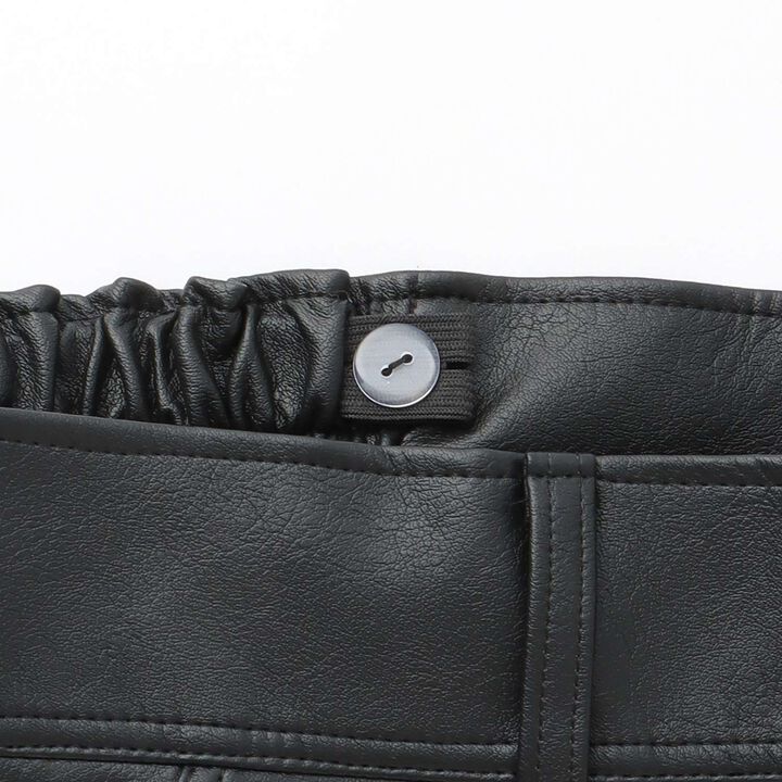 [LTXC] Faux Leather Shorts,Black, medium image number 10