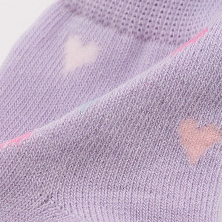愛心圖案襪子,薰衣草紫, medium image number 3