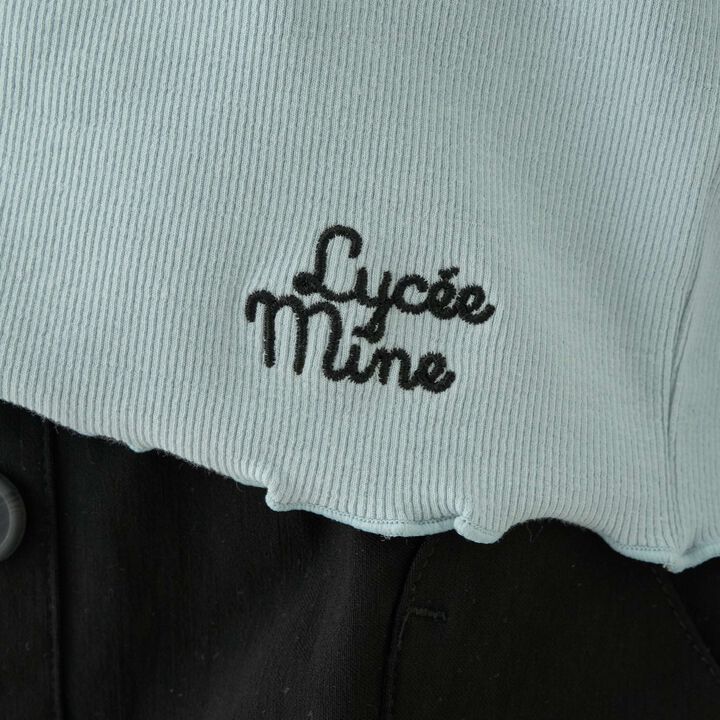 [Mini Length] Heart Button Ribbed Cardigan for Girls [Kids] [Children's Clothing],Blue gray, medium image number 3