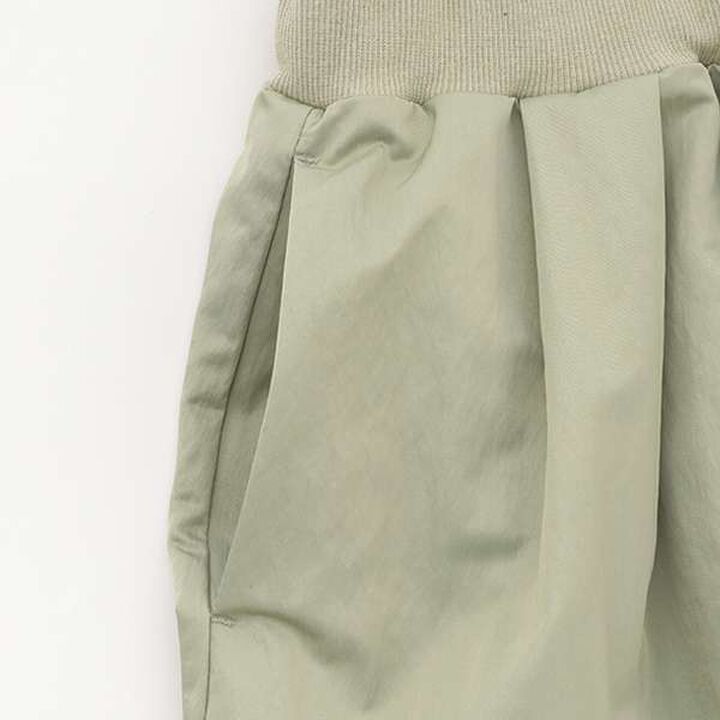 [AMI] Water-Repellent Waist Rib Hem Tuck Skirt,Olive, medium image number 14