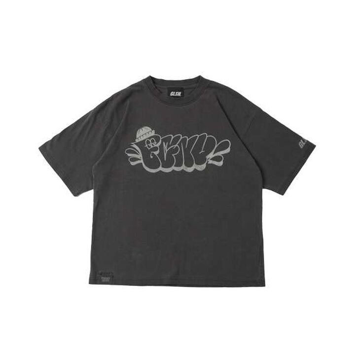 [FORGETNEVER] Heavyweight Pigment-Dyed Printed T-Shirt,Brown, medium image number 12