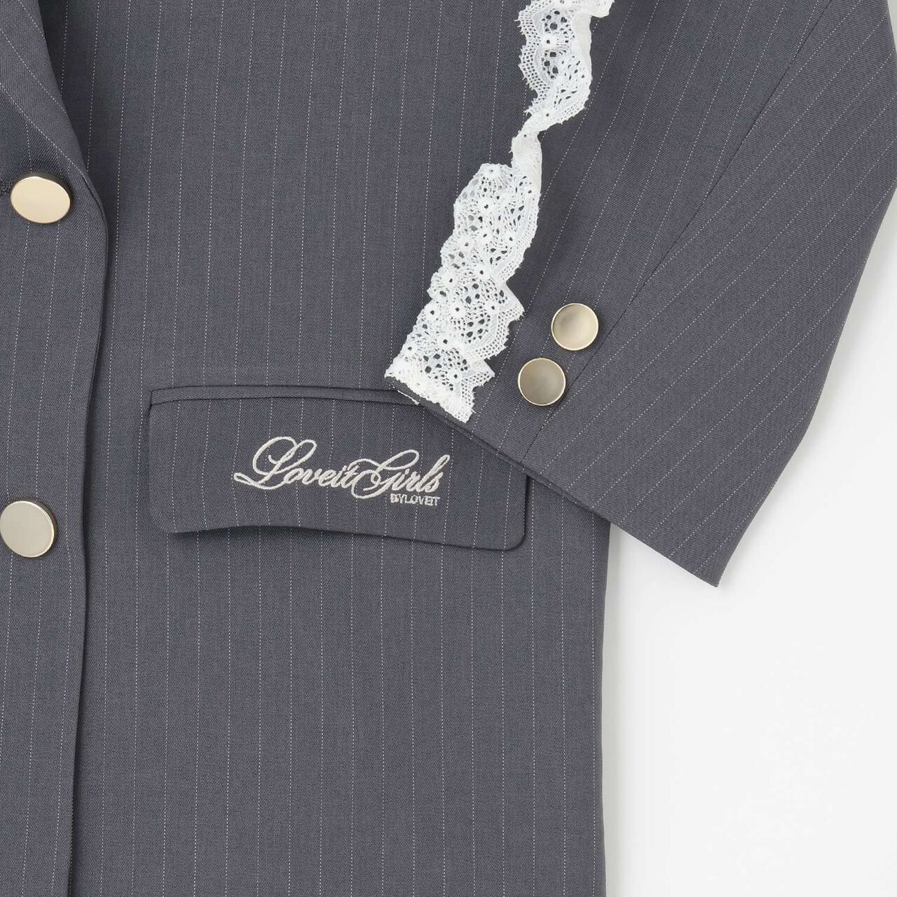 [Graduation Attire] Double Button Long Frill Jacket,Multi color, large image number 11