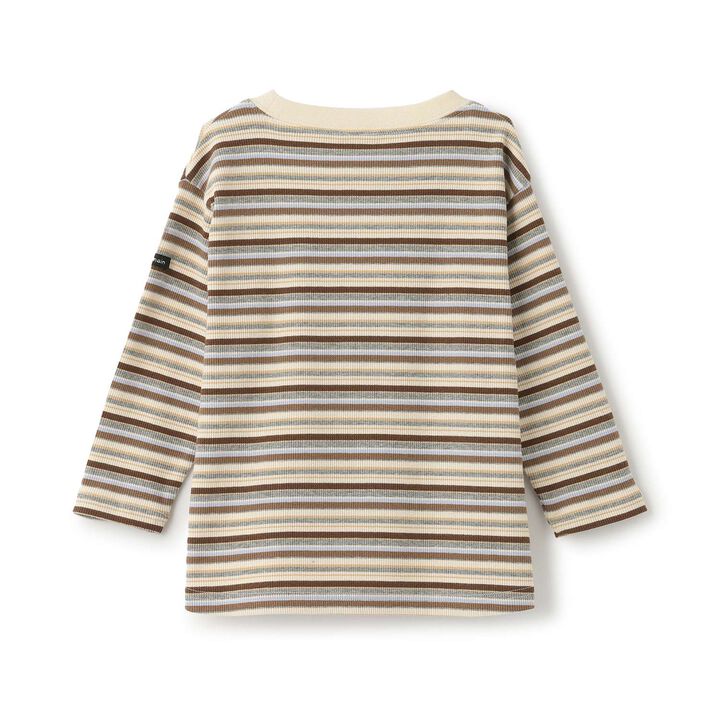 Multi-Stripe Ribbed Long-Sleeve T-Shirt,Pearl white, medium image number 5