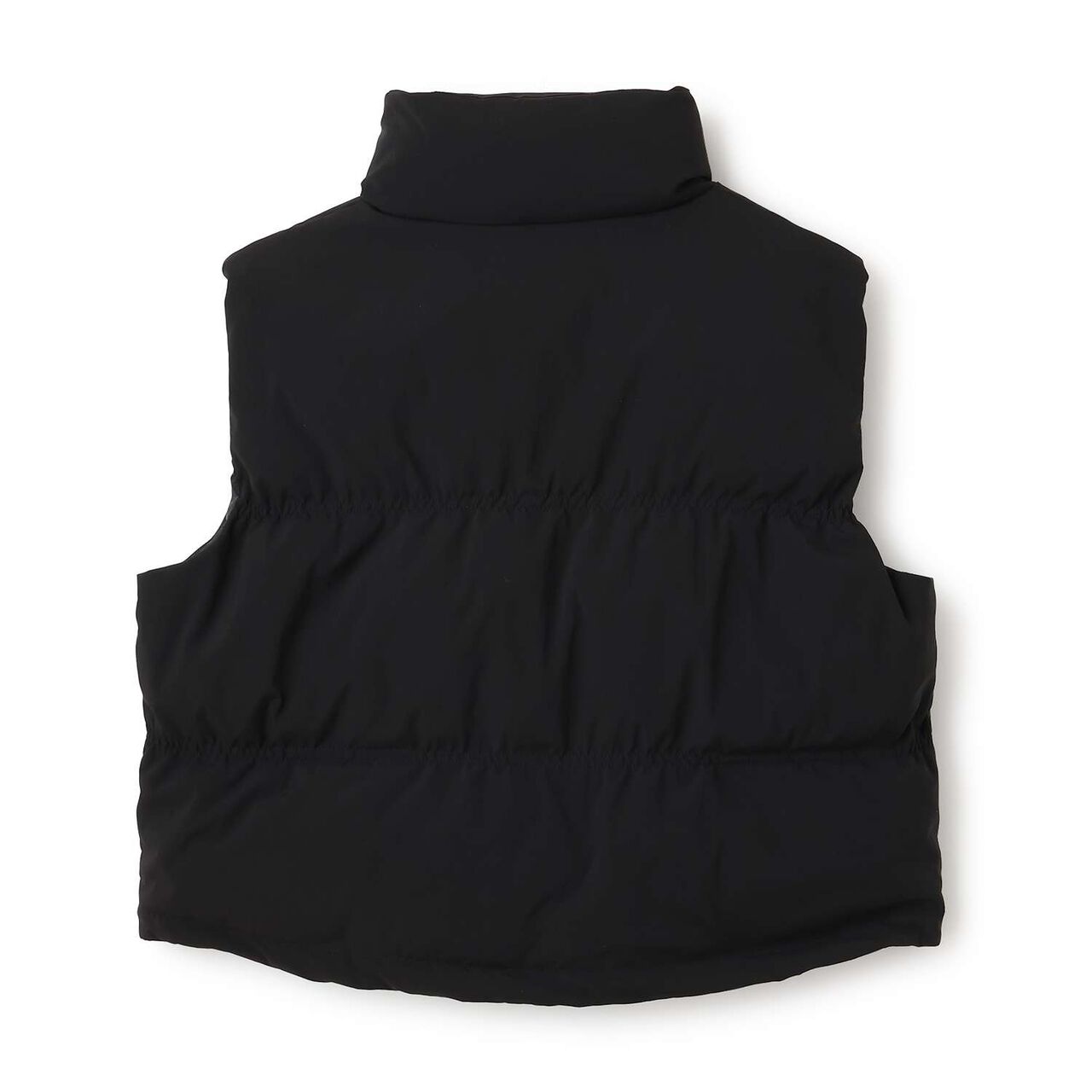 [AMI] Water-Repellent Padded Short Vest,Black, large image number 1