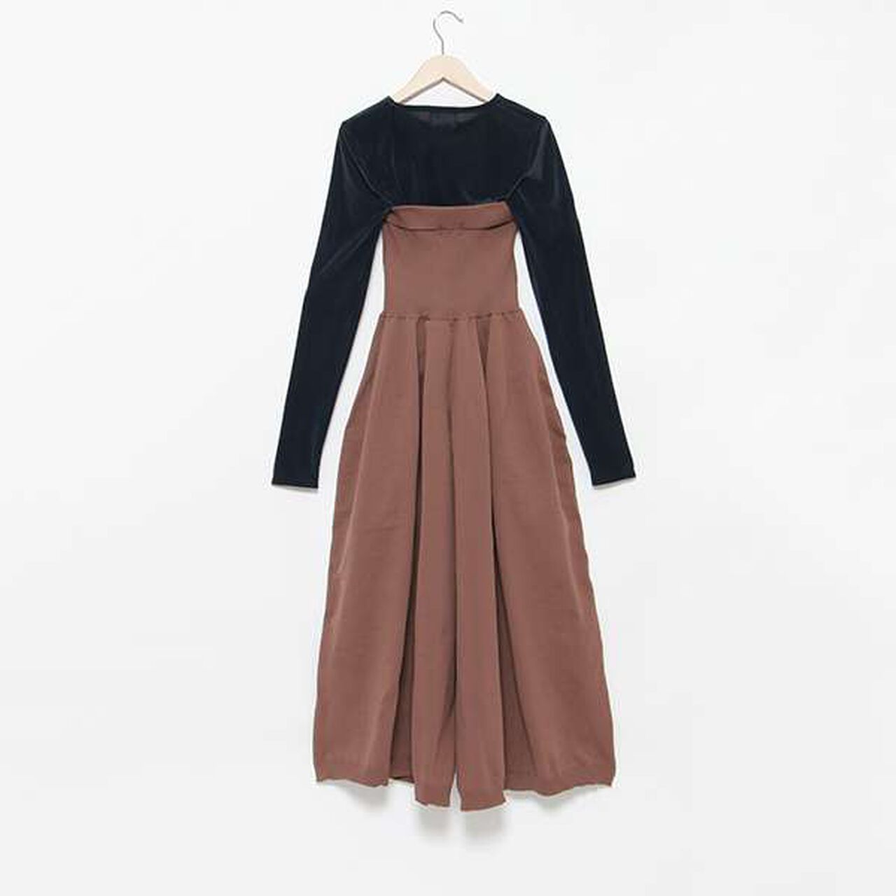 [LADIES] Loose Fit 2 WAY Bear Top Pants,Black, large image number 1