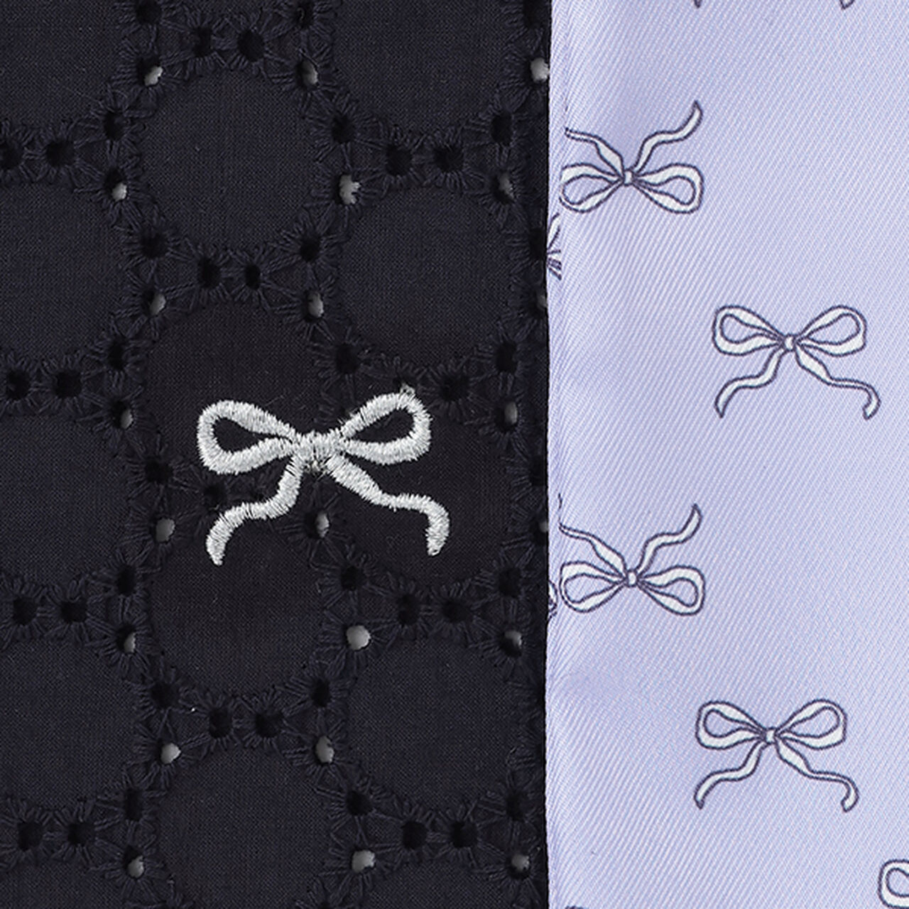 One Point Drawstring Pouch 2P,Navy, large image number 3