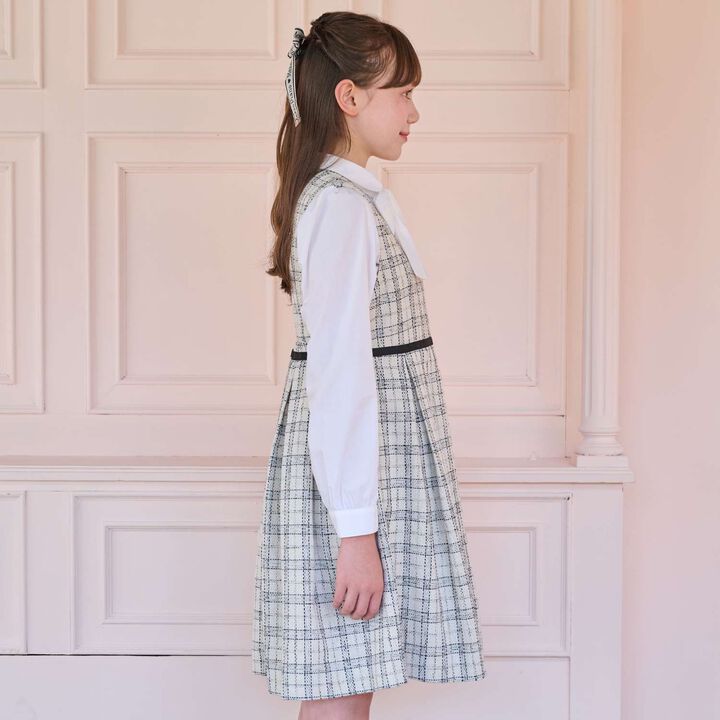 Tweed Jumper Skirt♪,Ivory, medium image number 13