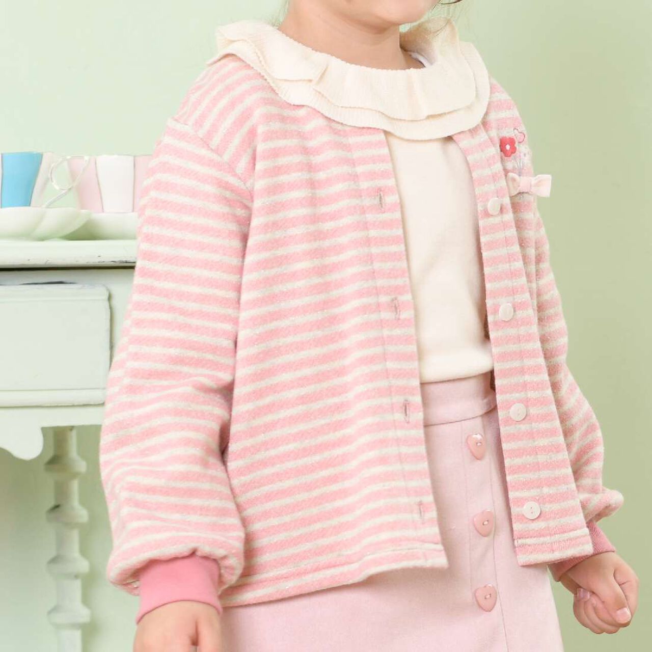 KP Frill Collar Sweater (0 to 0),Off white, large image number 12