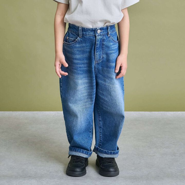 [Tomo Denim] Straight Denim Pants,Blue, medium image number 11