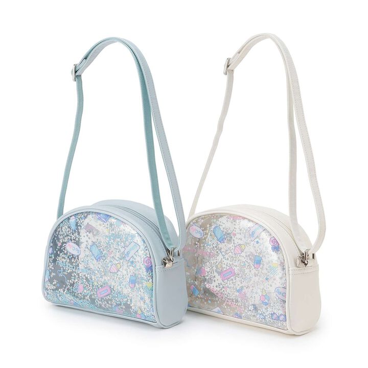 Sparkling Small Shoulder Bag,Off white, medium image number 6
